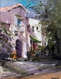 Hamir Soomro, 11 x 8 Inch, Watercolor On Paper, Cityscape Painting, AC-HSO-003